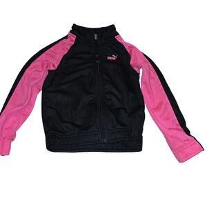 Girls' Puma Jacket - Pink and Black - Size 4